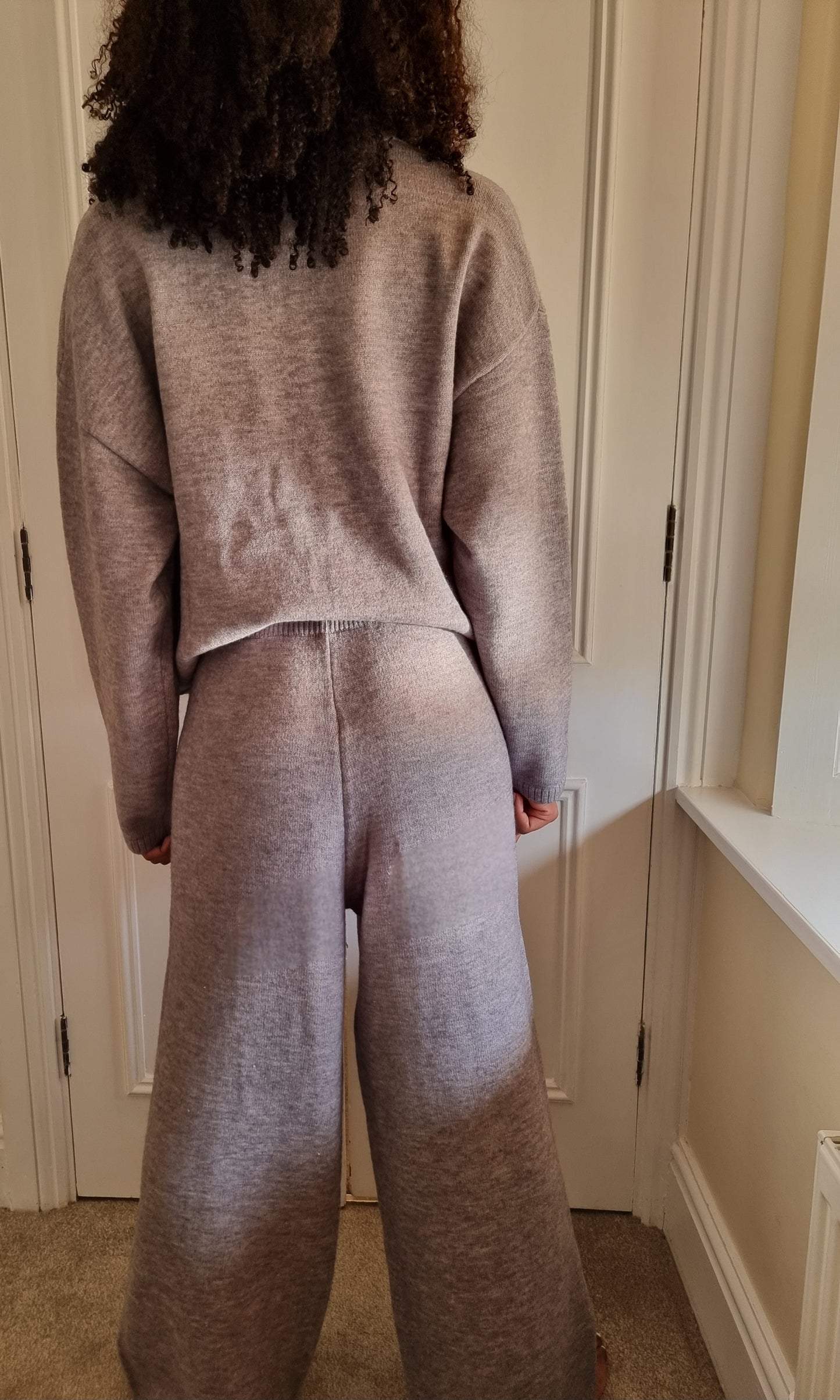 Soft heavyweight loungewear set deep grey