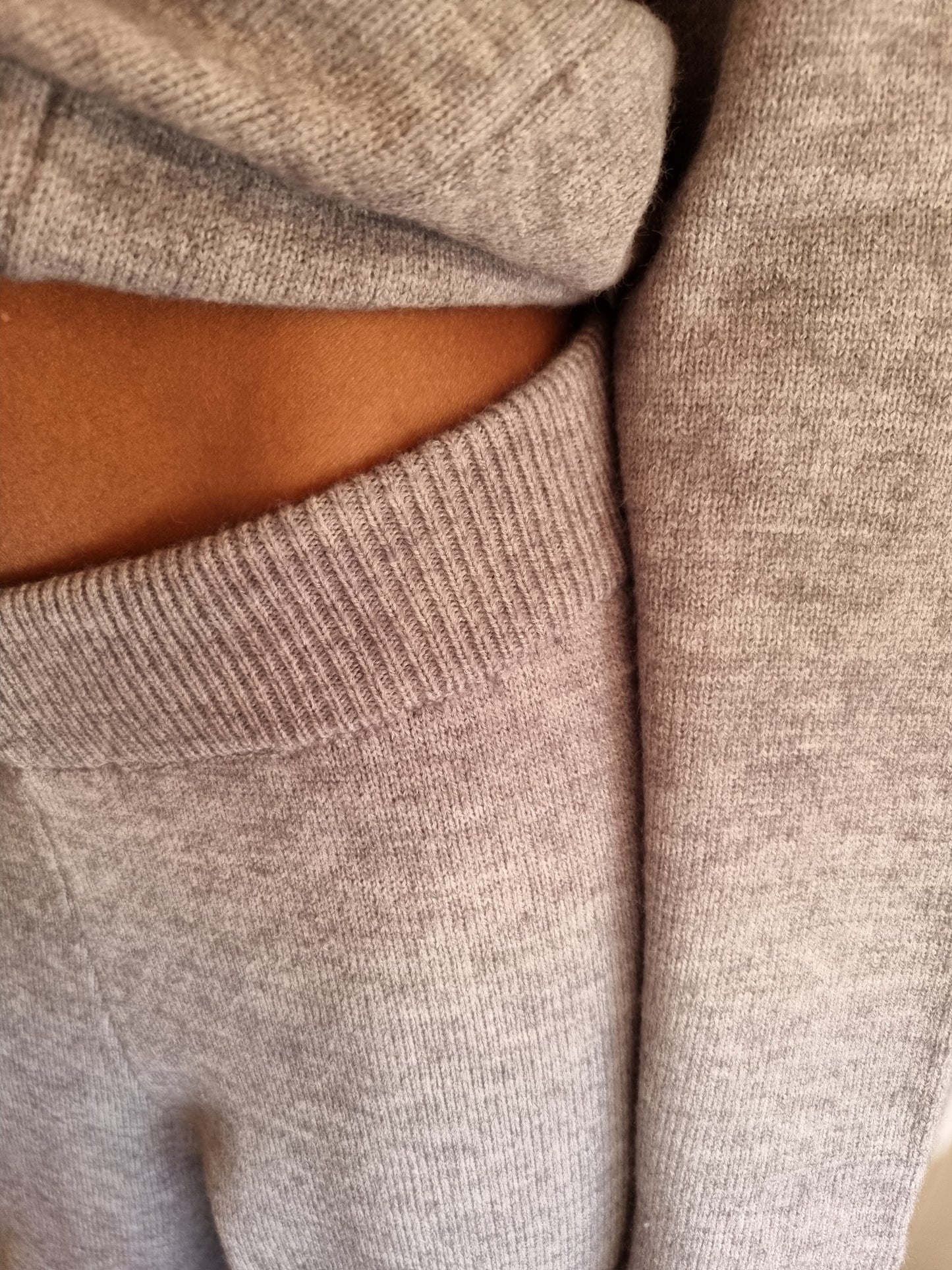 Soft heavyweight loungewear set deep grey
